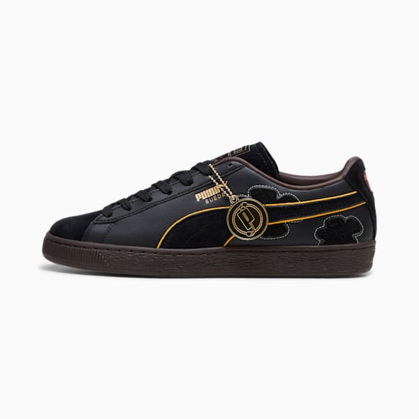 PUMA x ONE PIECE Suede Blackbeard Teech Mens Sneakers - PUMA Black-Dark Chocolate