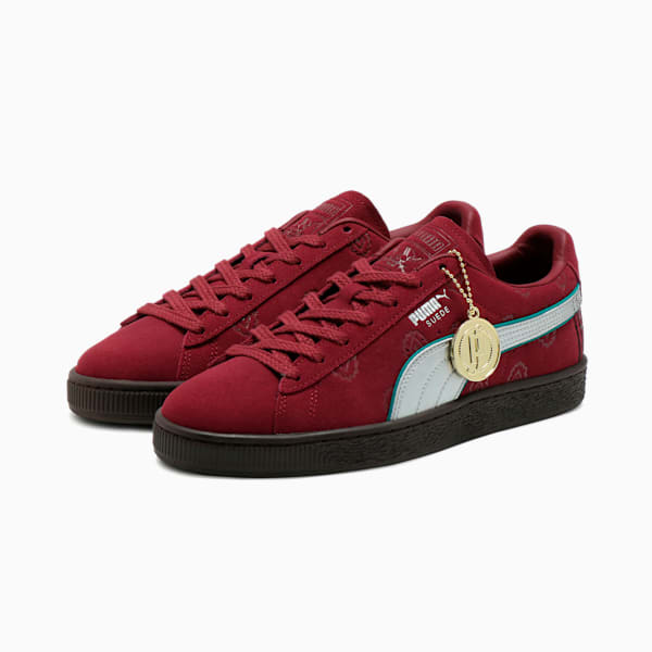 PUMA x ONE PIECE Suede Red-Haired Shanks Mens Sneakers - Team Regal Red-PUMA Silver