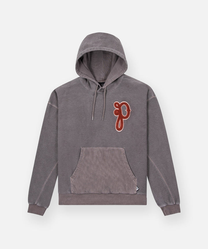 Paper Planes P's Script Hoodie - Washed Fog