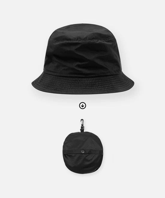 Paper Planes Planes Packable Bucket Hat  - Black