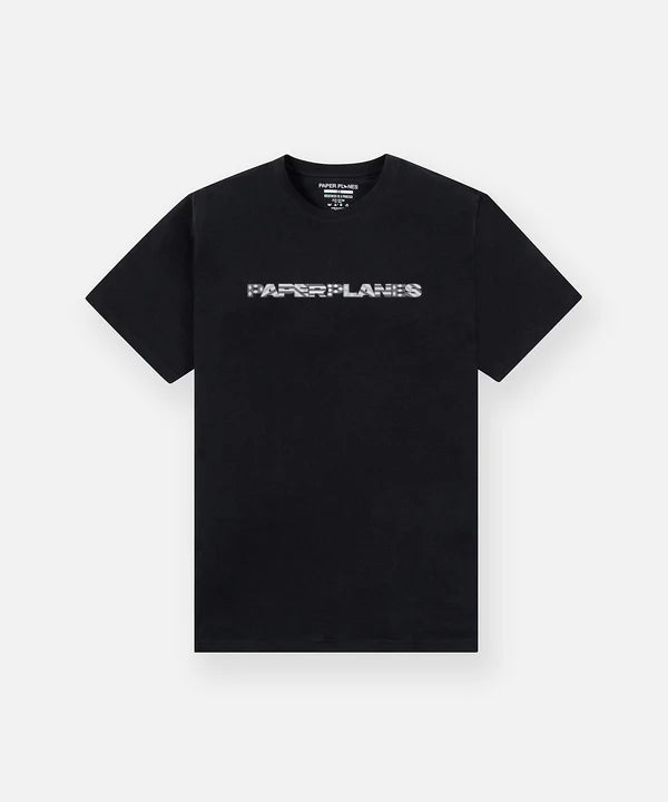 Paper Planes Diamond And Stripes Tee - Black