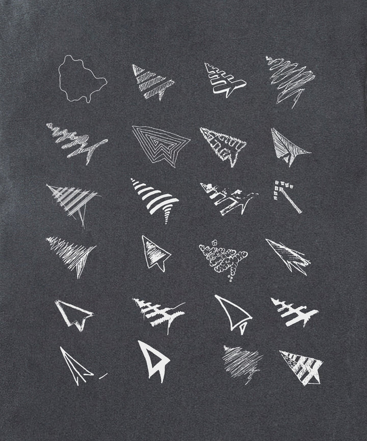 Paper Planes Process Sketched Tee - Black