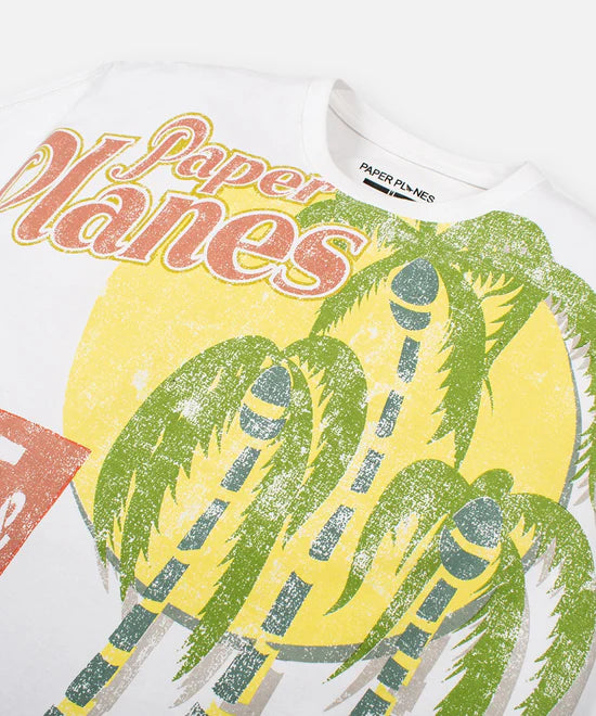 Paper Planes Paradise Heavyweight Tee - White