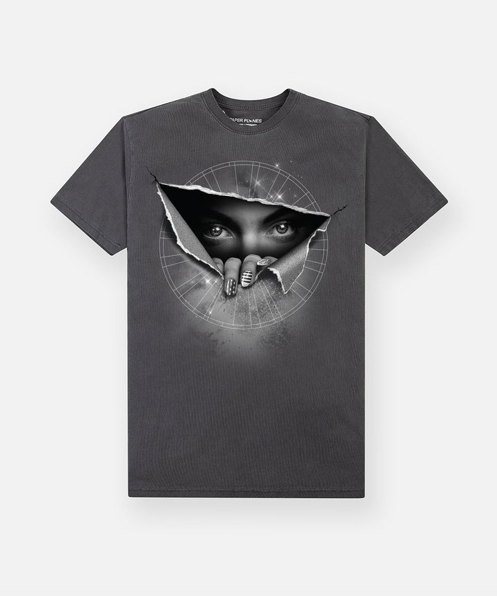 Paper Planes Through The Vision Heavyweight Tee - Washed Black