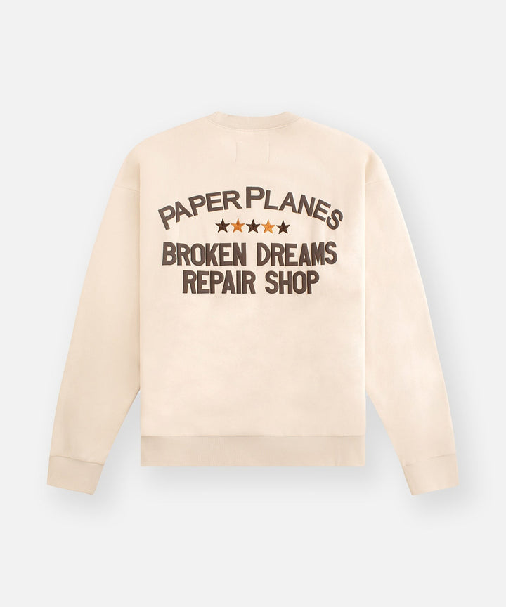 Paper Planes Broken Dreams Repair Shop Crew - Cream