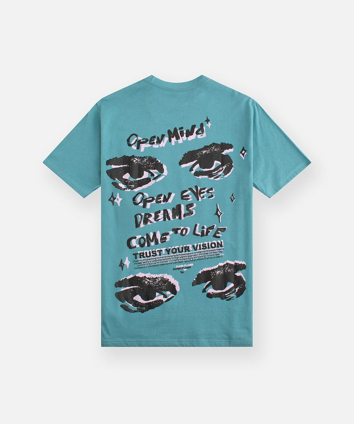 Paper Planes Open Eyes Tee - Britney Blue