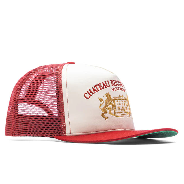 Rhude Cellier Trucker Hat - Red/Cream