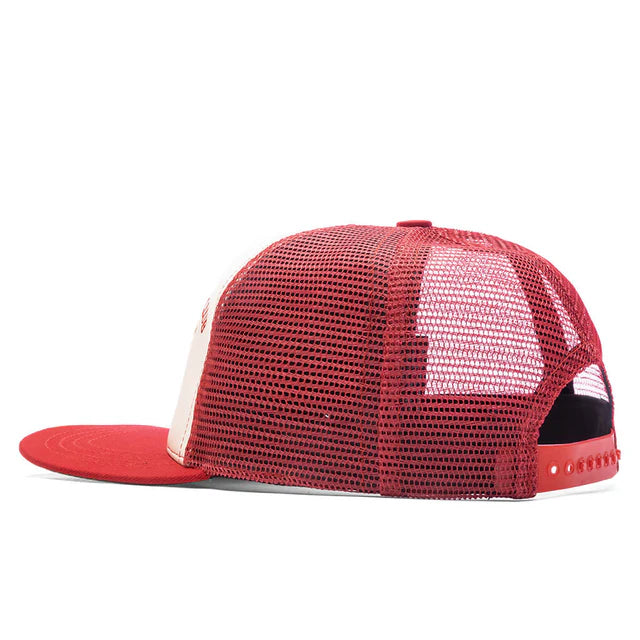 Rhude Cellier Trucker Hat - Red/Cream