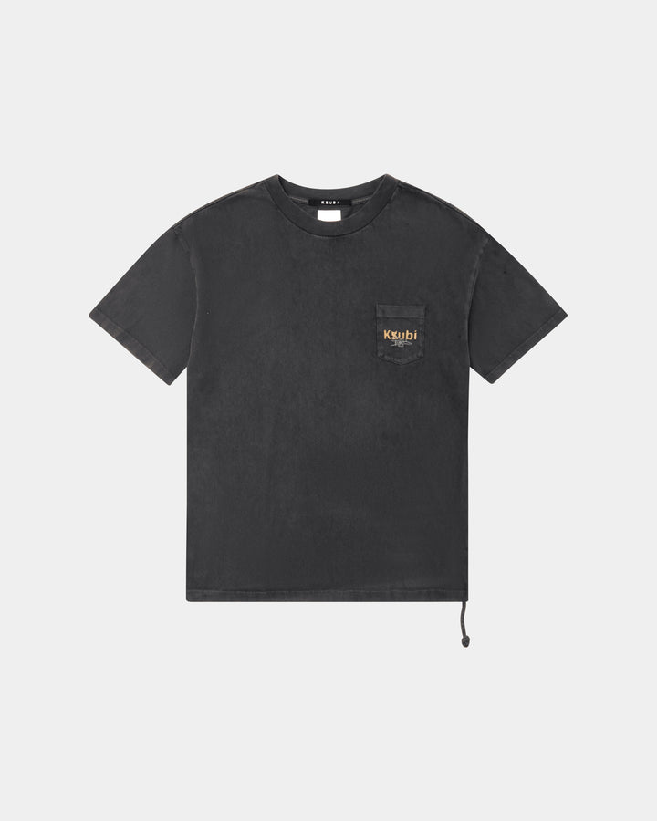 KSUBI mills pocket ss tee - faded black