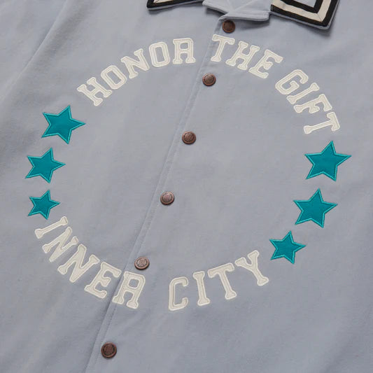 Honor The Gift Tradition S/S Snap Button Up - Stone