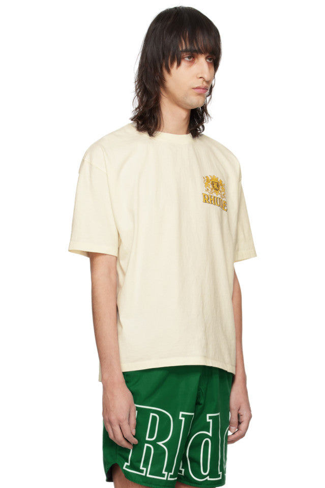 Rhude Off-White Cresta Cigar T-Shirt - Off-White