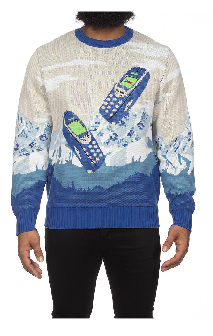 ICECREAM cell service sweater - antique white