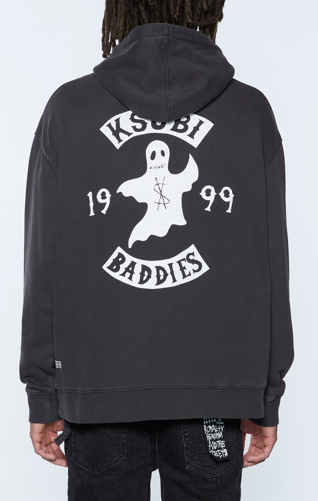 KSUBI baddies biggie hoodie - faded black