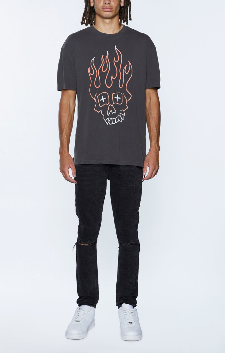 KSUBI skull biggie ss tee - faded black