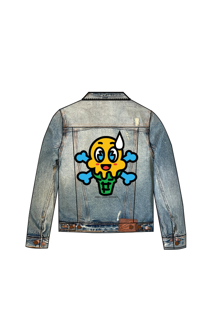 ICECREAM For Children jawbreaker jean jacket - starburst