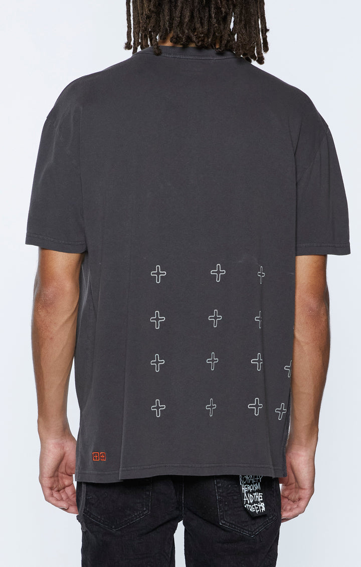 KSUBI skull biggie ss tee - faded black