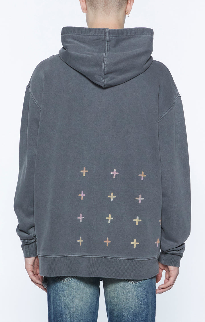 KSUBI world order biggie hoodie - charcoal