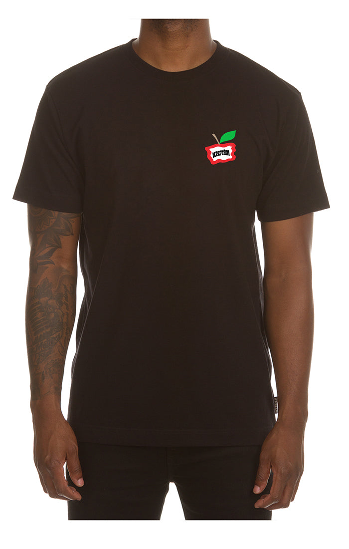 ICECREAM big apple ss tee - black