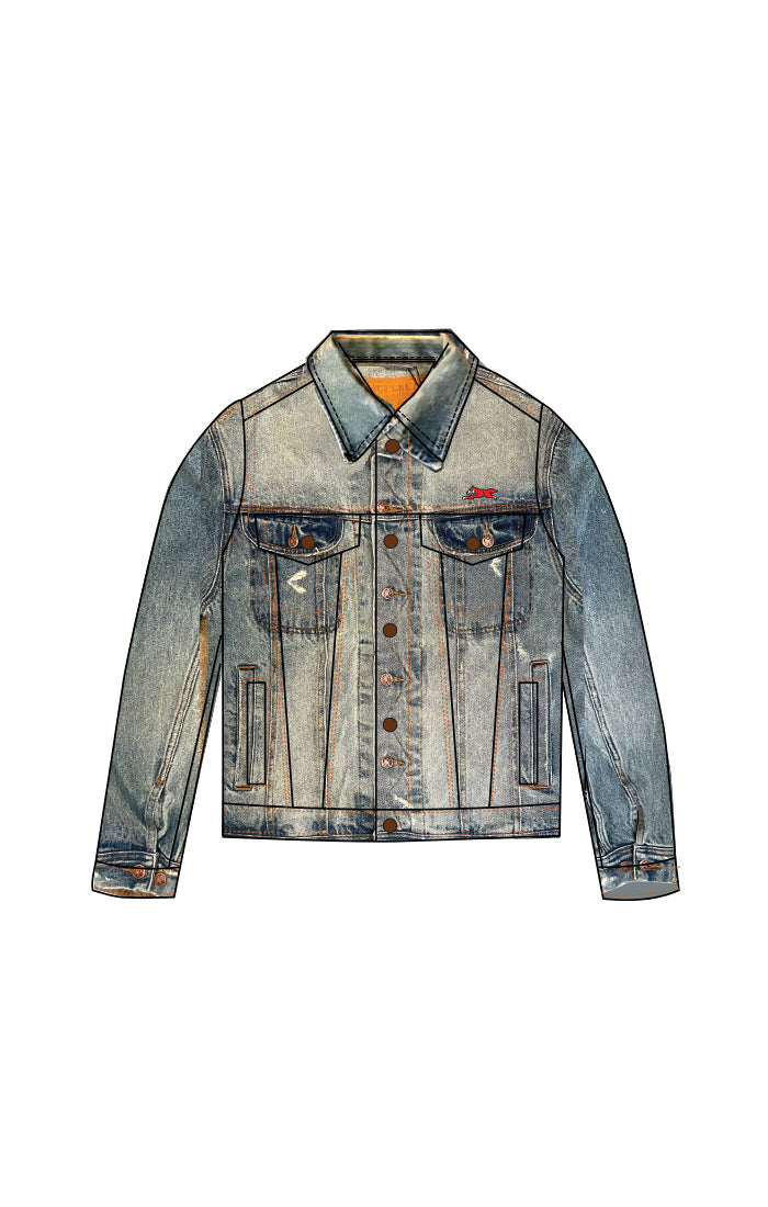 ICECREAM For Children jawbreaker jean jacket - starburst