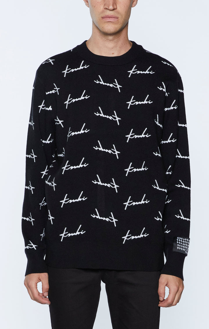 KSUBI skript knit crew - black