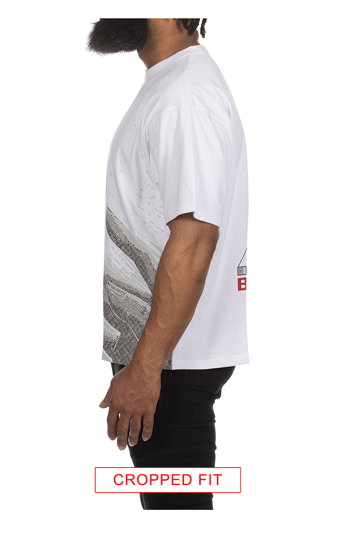 Billionaire Boys Club bb contact ss knit (cropped fit) - white