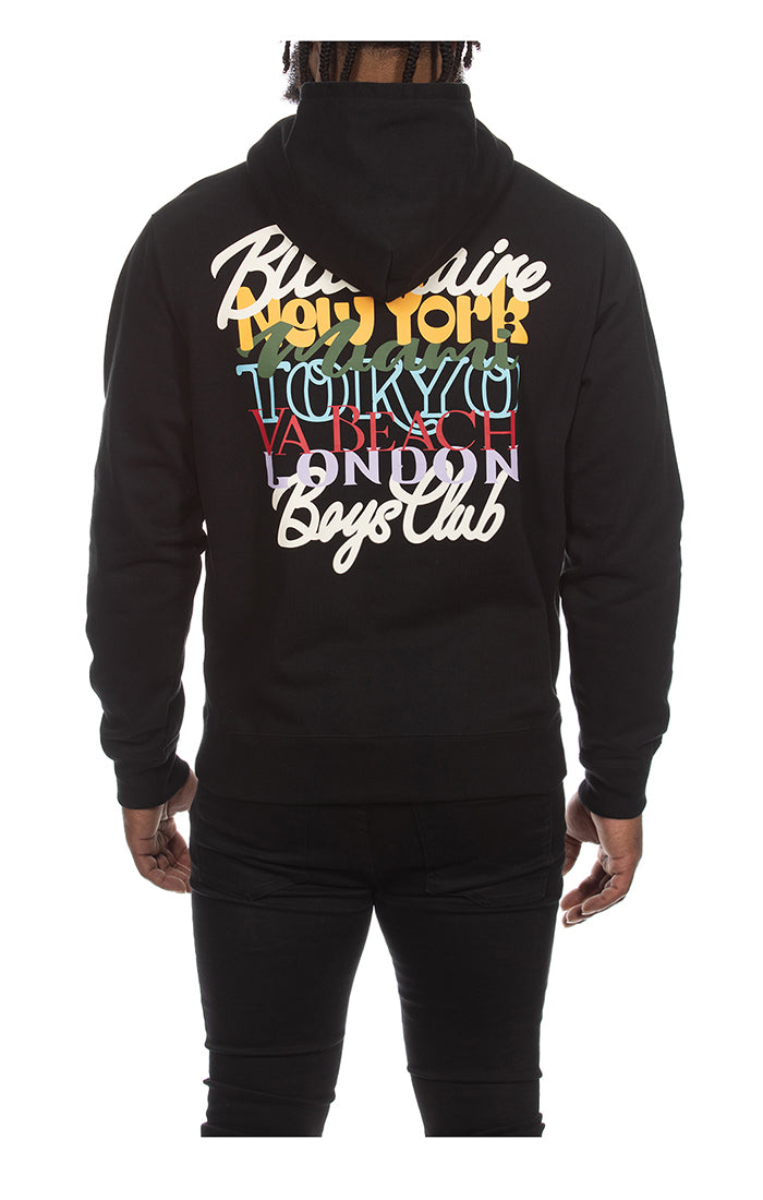 Billionaire Boys Club bb woirld tour hoodie - black