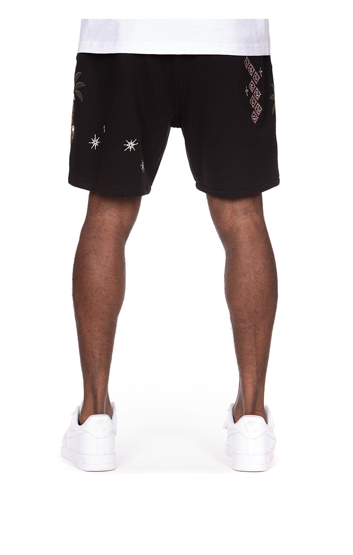 ICECREAM starry shorts - black