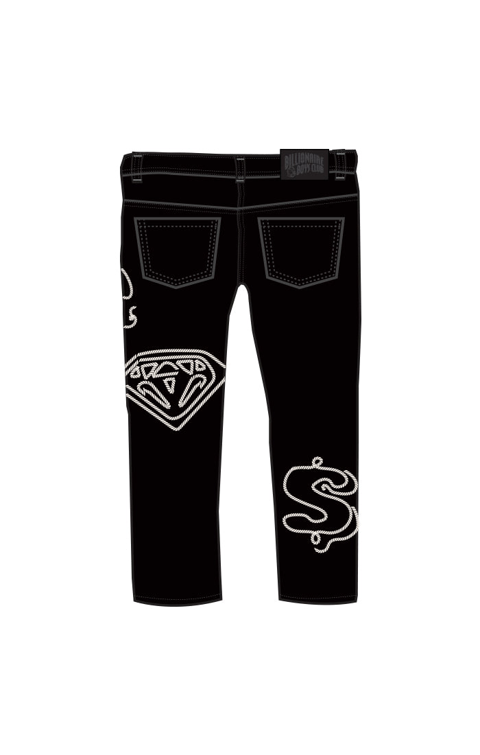 Billionaire Boys Club For Children bb west jeans - black