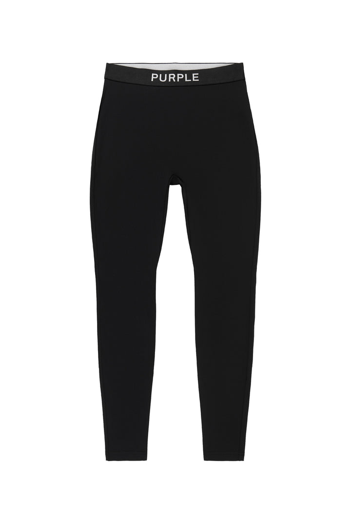 Purple Brand W5005 Black SNBB324 Nylon Leggings - Black