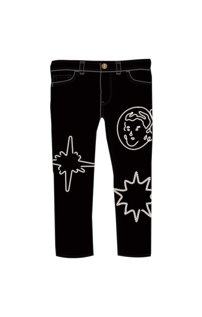 Billionaire Boys Club For Children bb west jeans - black