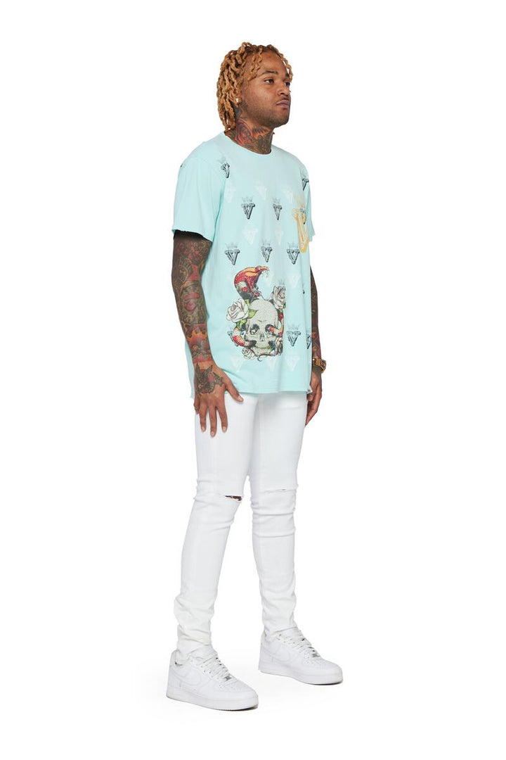 VALABASAS Tee "Skull Viper" Tee - Light Green