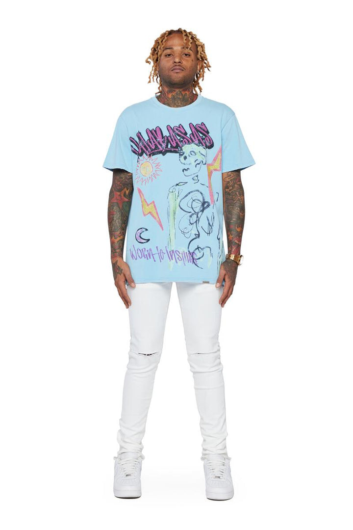 VALABASAS Tee "Always Sunny" Tee - Light Blue