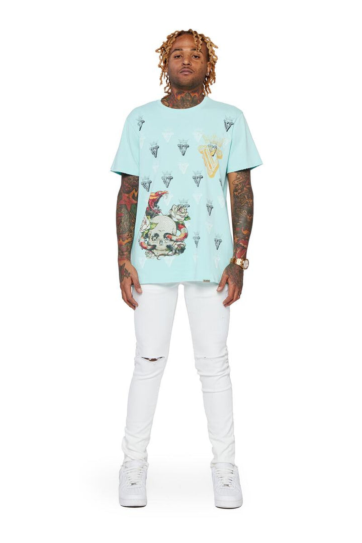 VALABASAS Tee "Skull Viper" Tee - Light Green