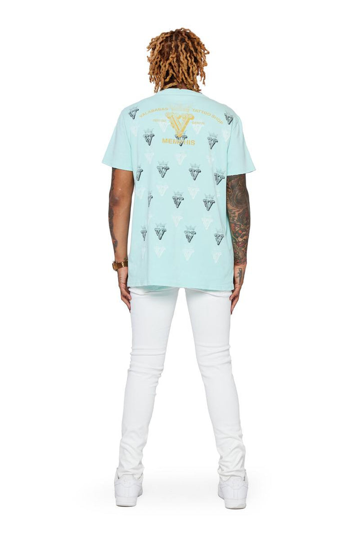 VALABASAS Tee "Skull Viper" Tee - Light Green