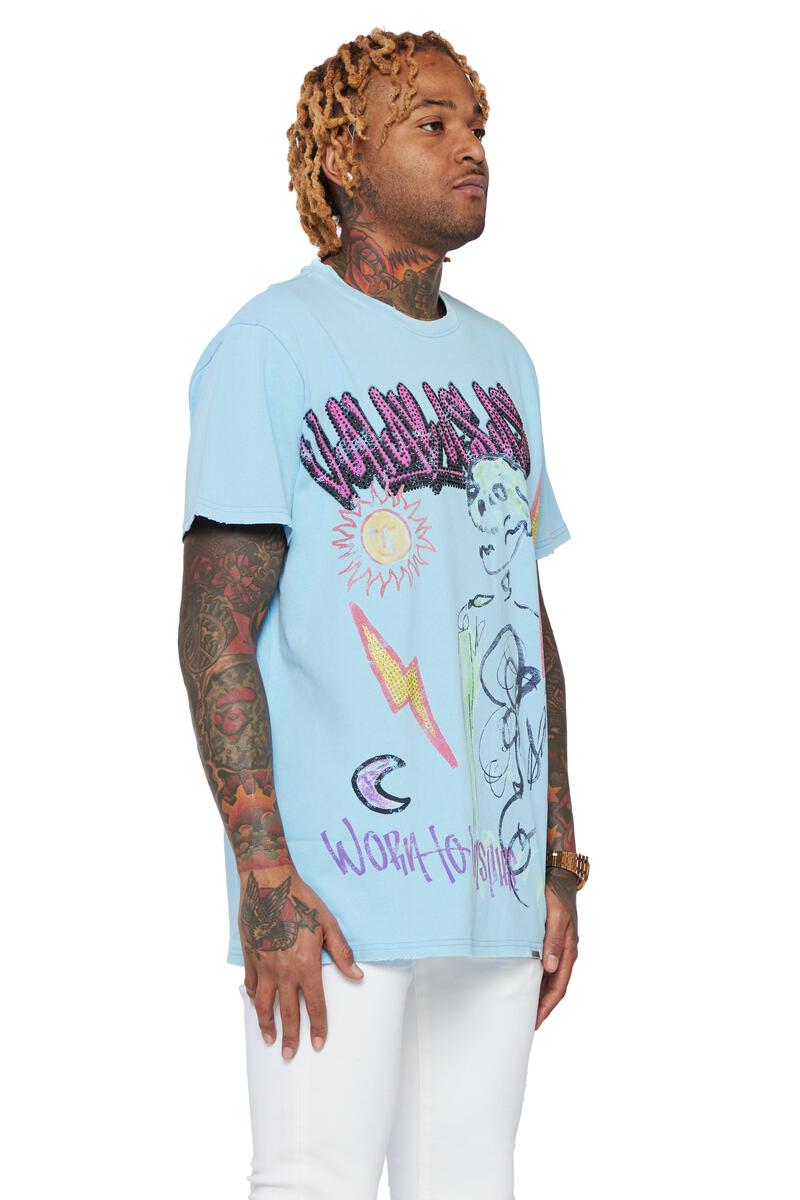 VALABASAS Tee "Always Sunny" Tee - Light Blue