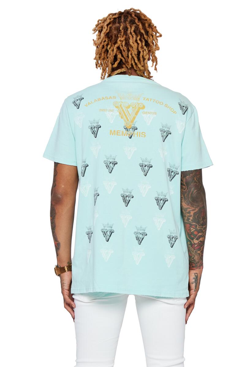 VALABASAS Tee "Skull Viper" Tee - Light Green