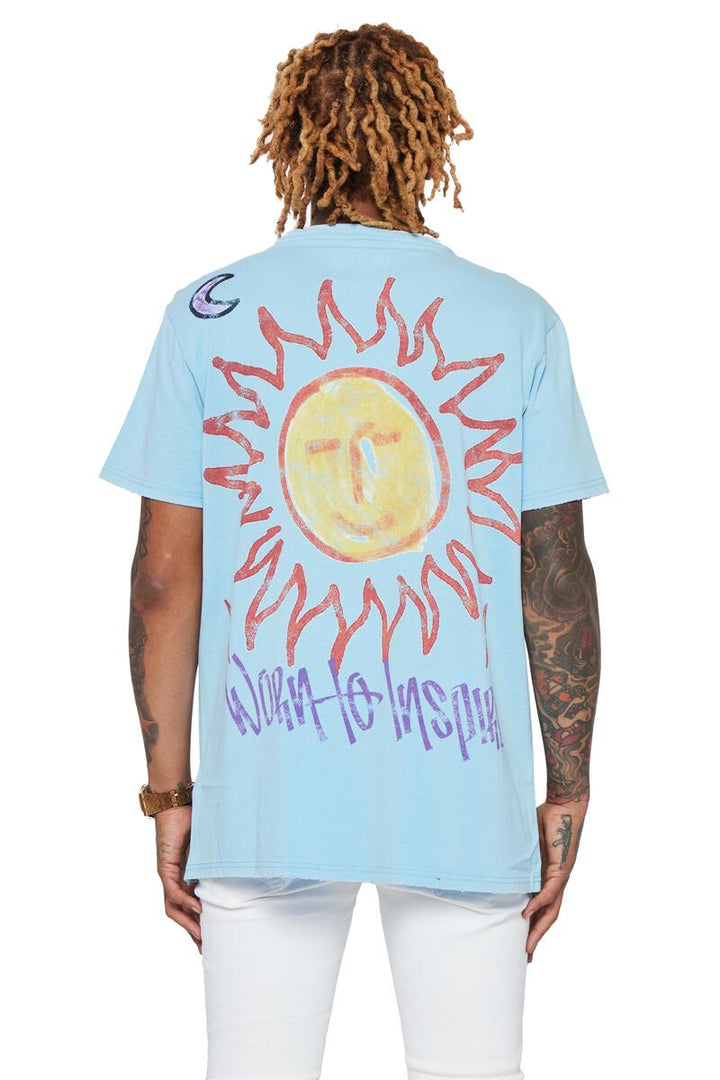 VALABASAS Tee "Always Sunny" Tee - Light Blue