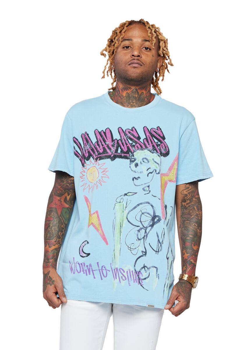 VALABASAS Tee "Always Sunny" Tee - Light Blue