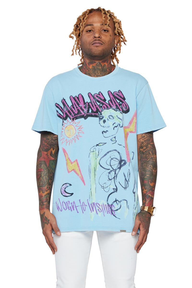 VALABASAS Tee "Always Sunny" Tee - Light Blue