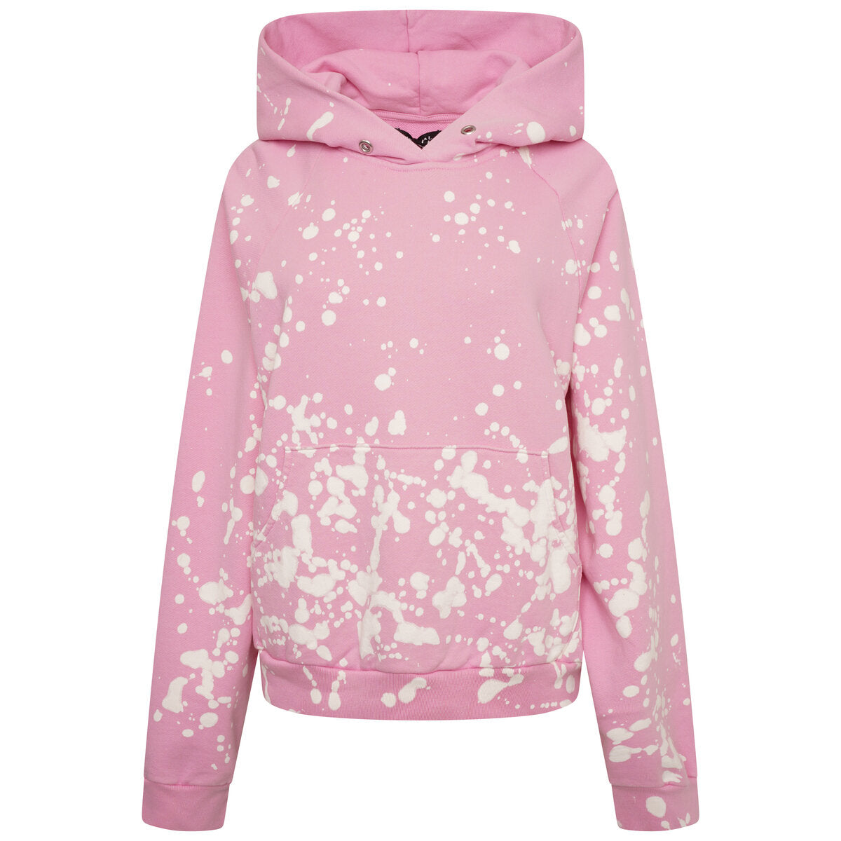 Pink hoodie bleached hot sale